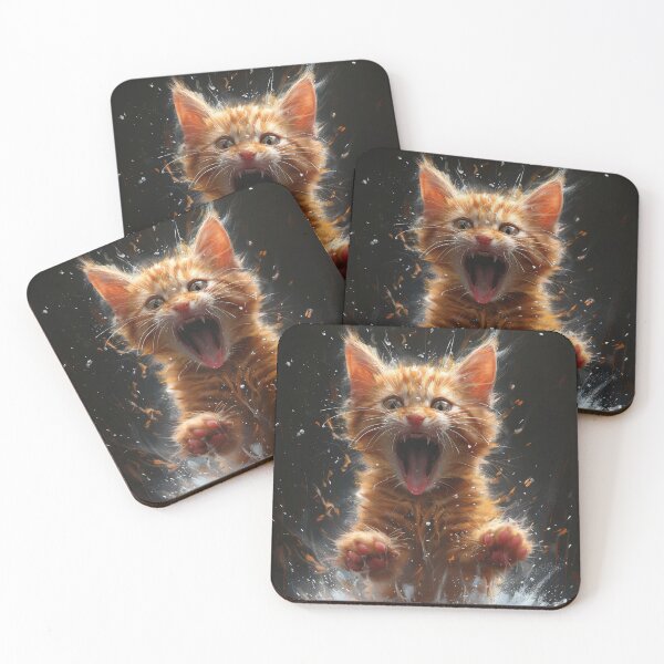 Item preview, Cat with playful paws designed and sold by wolfgangrainer.