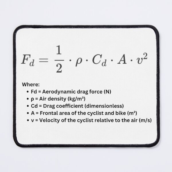 Item preview, Aerodynamic Drag Equation designed and sold by Triathlongram.