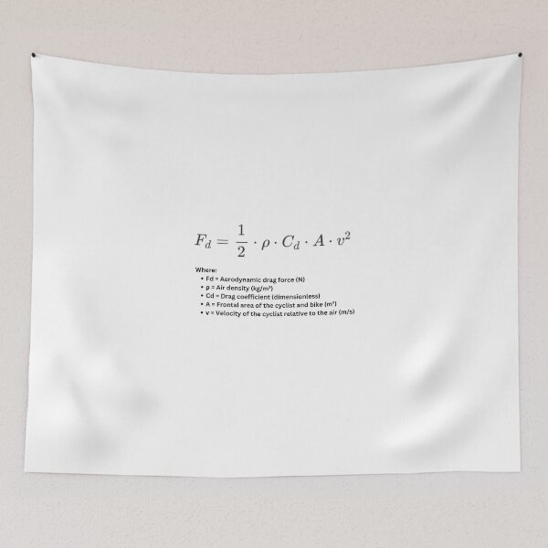 Item preview, Aerodynamic Drag Equation designed and sold by Triathlongram.