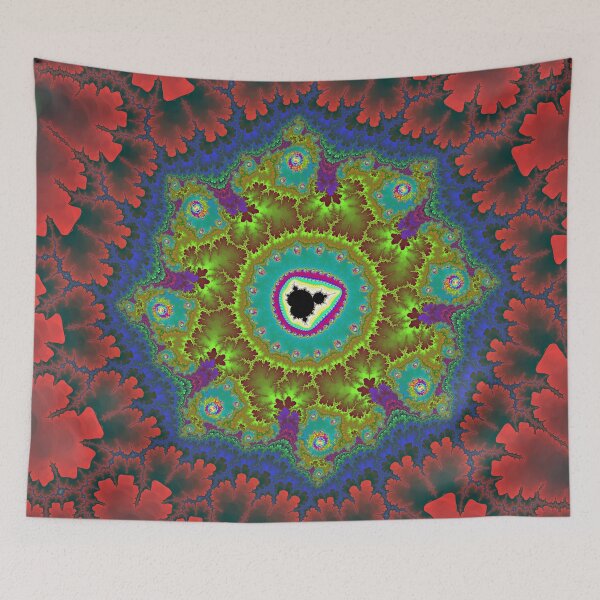 Item preview, Mandelbrot 108 - Rich golden-green swirling fractal altar designed and sold by Draeger0.