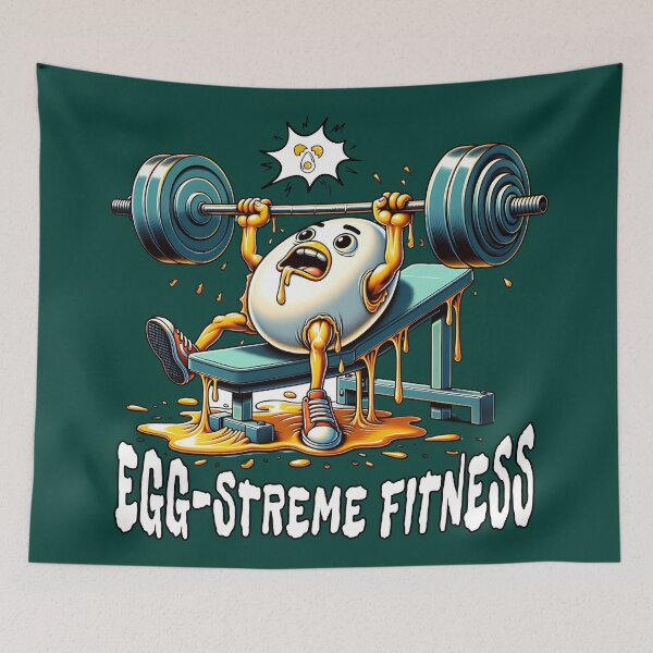 Item preview, Egg Extreme Fitness Funny Workout Gym Gift designed and sold by InkyGenies.