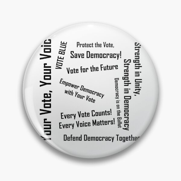 Item preview, Empower Democracy Voting Poster designed and sold by FatGiantCat.