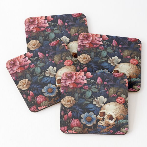 Item preview, Skull And Flowers II designed and sold by karsad.