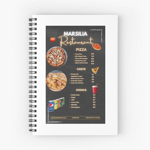 Item preview, Restaurant Menu designed and sold by Ehab01.