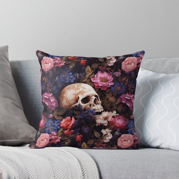 Item preview, Skull And Flowers Pink designed and sold by karsad.