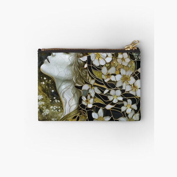 Item preview, Woman with floral headpiece in an intricate design designed and sold by Artessie.