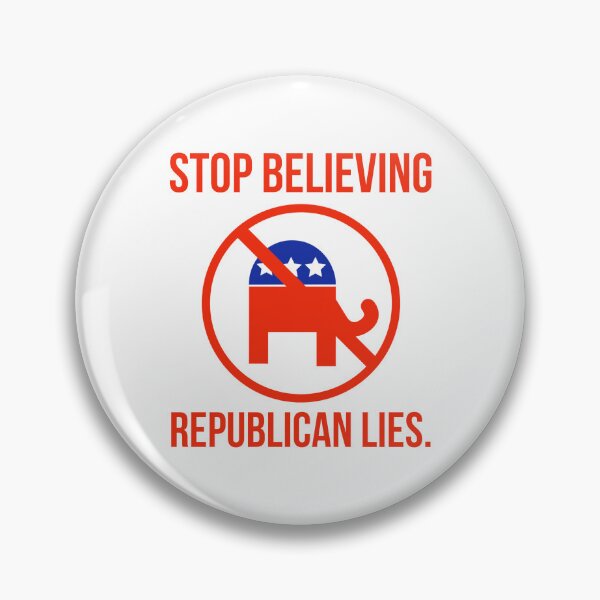 Item preview, Stop believing Republican lies  designed and sold by Rachel the Artist .