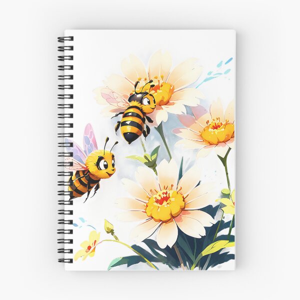 Item preview, bees on daisies designed and sold by eriktartufo.