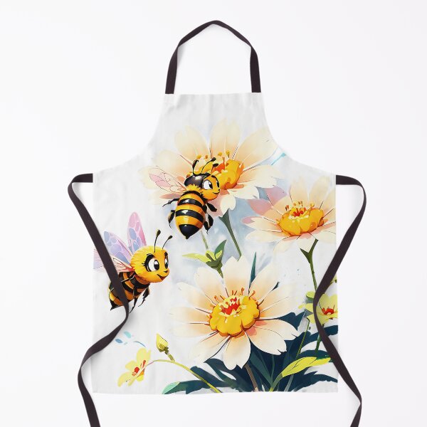 Item preview, bees on daisies designed and sold by eriktartufo.