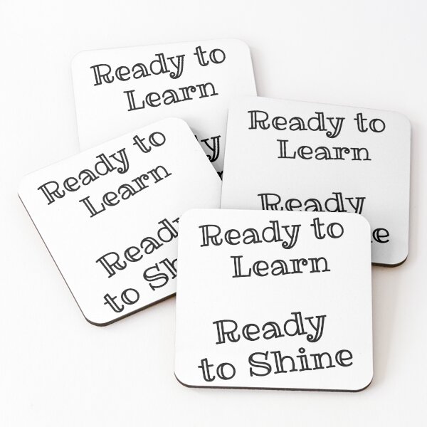 Item preview, ready to learn ready to shine designed and sold by EuropeanPrints.
