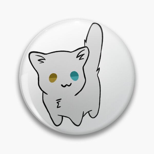 Item preview, White cartoon cat, angora designed and sold by jirrem.
