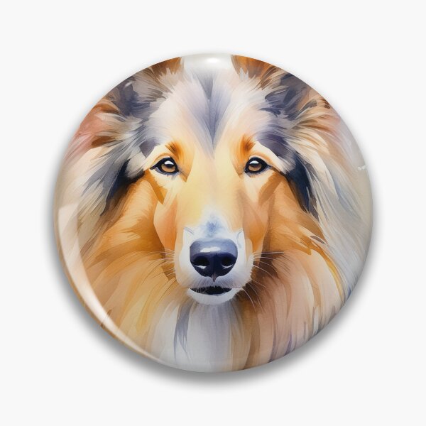 Item preview, Rainbow Watercolor Rough Collie designed and sold by heartlocked.
