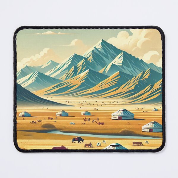 Item preview, Mongolia Digital Art Poster designed and sold by TravelMarvel.