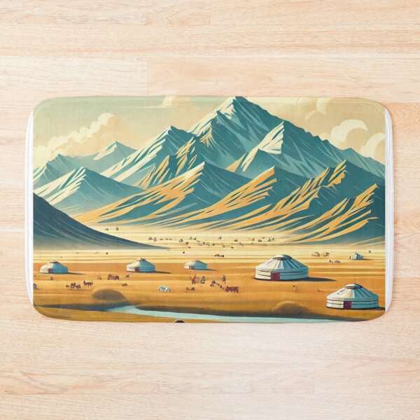 Item preview, Mongolia Digital Art Poster designed and sold by TravelMarvel.