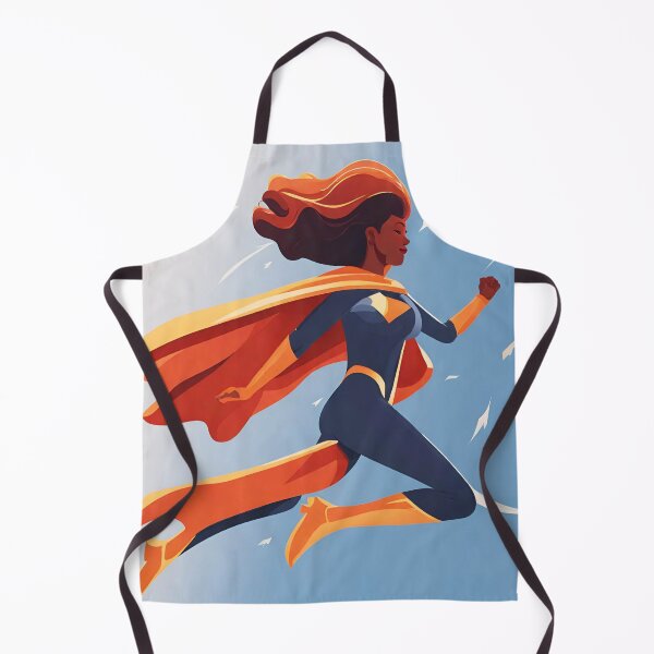 Item preview, Superheroine Launches Skyward in Dramatic Pose 2 designed and sold by Tom-Johnson.
