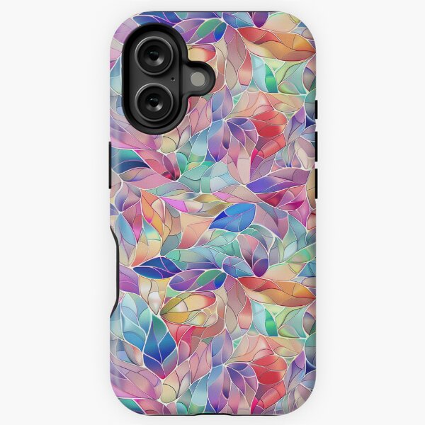 Item preview, Stained Glass Leaf Pattern designed and sold by PMGDigital.
