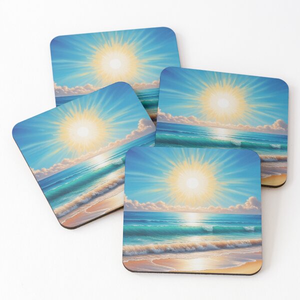 Item preview, Serene Beachscape - Digital Painting designed and sold by eprojetoas.