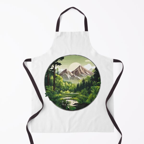 Item preview, Circular Mountain Forest Jungle Landscape 5 designed and sold by Tom-Johnson.