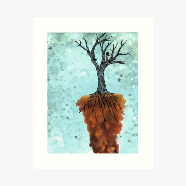 Watching the Sky Fall at the End of the World Art Print