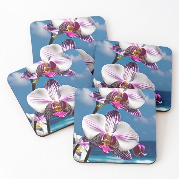 Item preview, Purple Orchids on the Beach designed and sold by SublimeMusings.
