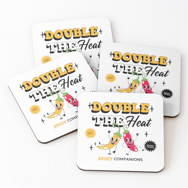 Item preview, Double the heat, two cute peppers T-shirt designed and sold by JellytonThe4th.