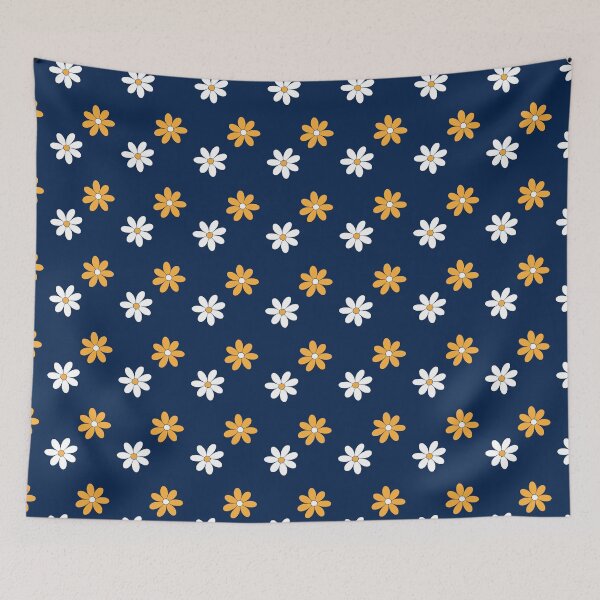 Item preview, Dark Blue Subreal flower pattern designed and sold by Pixevol.