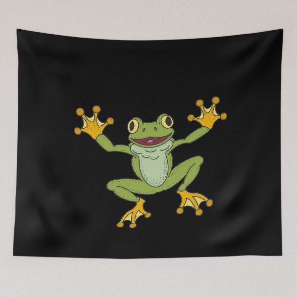 Item preview, Funny Frog - Jumping Green Frog designed and sold by SeledineArt.