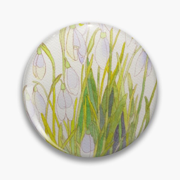 Item preview, Snowdrops watercolour painting  designed and sold by esvb.