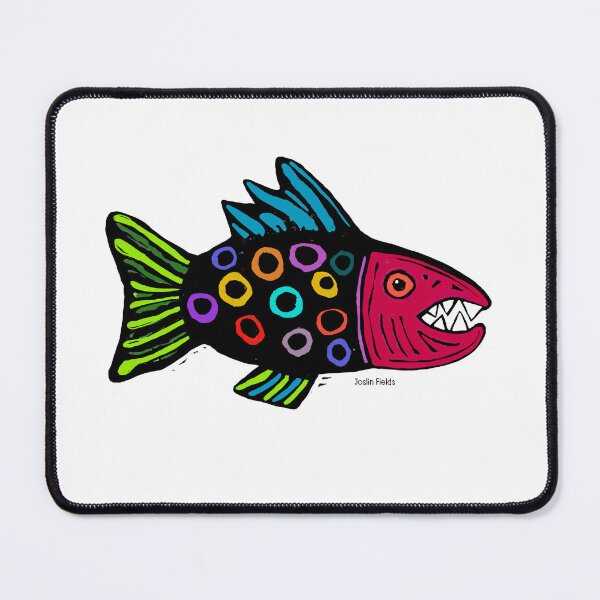 Item preview, Ferocious fanged fish designed and sold by Joslin Fields.