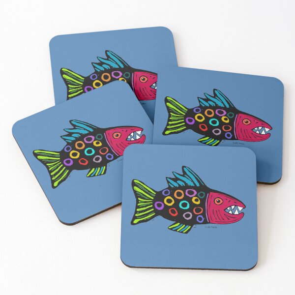 Item preview, Ferocious fanged fish designed and sold by Joslin Fields.