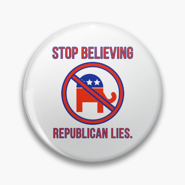 Item preview, Stop believing Republican lies  designed and sold by Rachel the Artist .