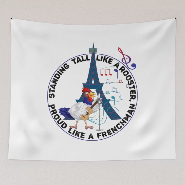 Item preview, French Rooster Paris Music Design - Proud Like a Rooster designed and sold by johsef.