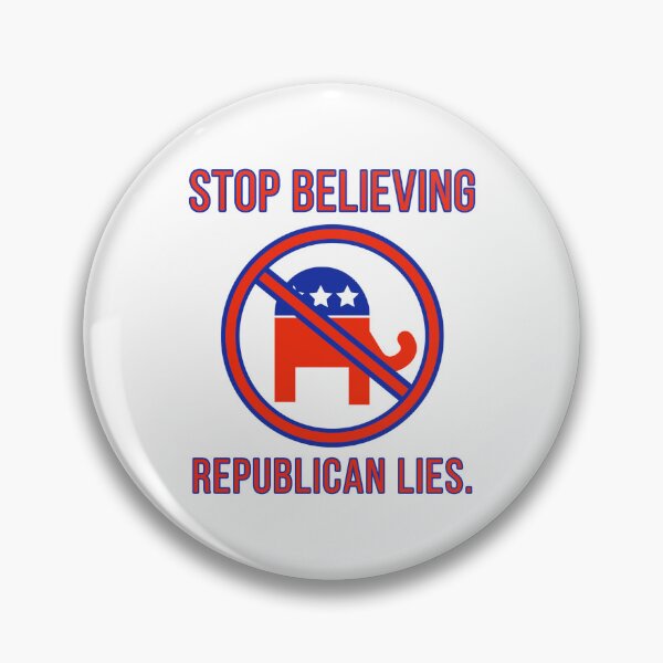 Item preview, Stop believing Republican lies  designed and sold by Rachel the Artist .
