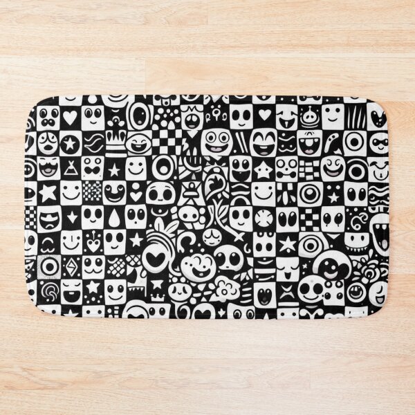 Item preview, Tiny Black and White Funny Patterns designed and sold by Rui Fernandes.