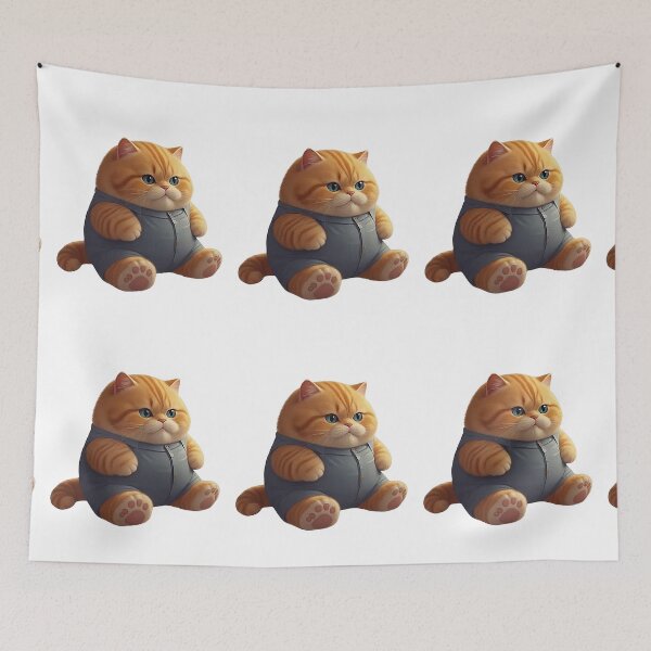 Item preview, Fat Orange Cat designed and sold by ShopWithDreams.
