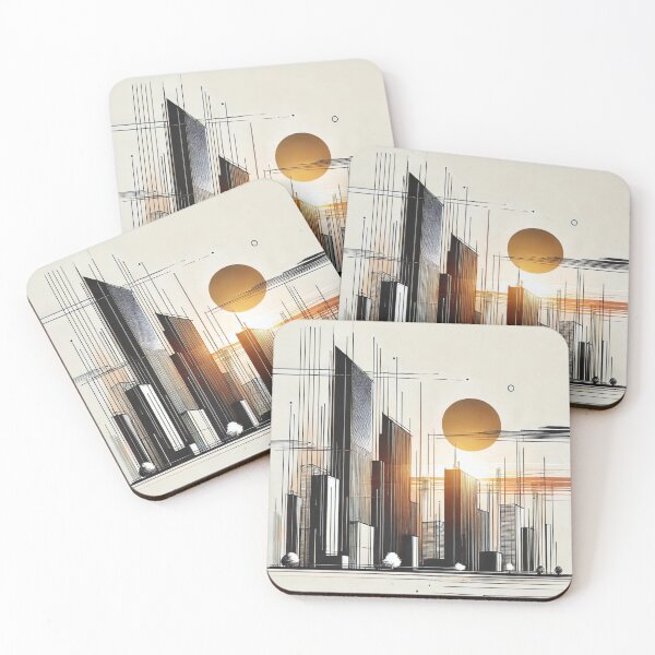 Item preview, Skyline of a modern city designed and sold by FusiTink.