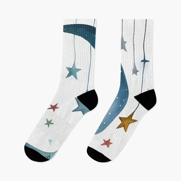 Item preview, Whimsical moon and stars designed and sold by LittleTwichArt.