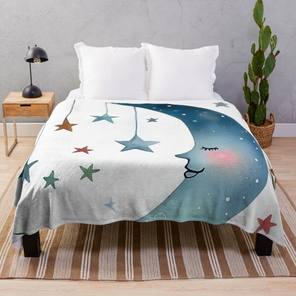 Item preview, Whimsical moon and stars designed and sold by LittleTwichArt.