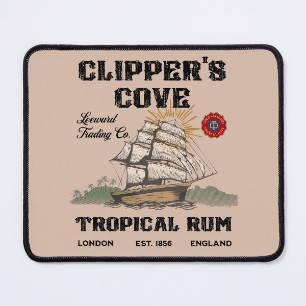 Item preview, Clipper's Cove Tropical Rum Imagined Vintage Advert Logo designed and sold by PrintFanDesign.