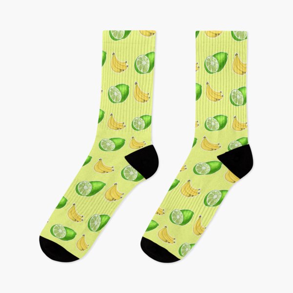 Item preview, Fruit Pattern: Limes & Bananas designed and sold by Percy Everett.