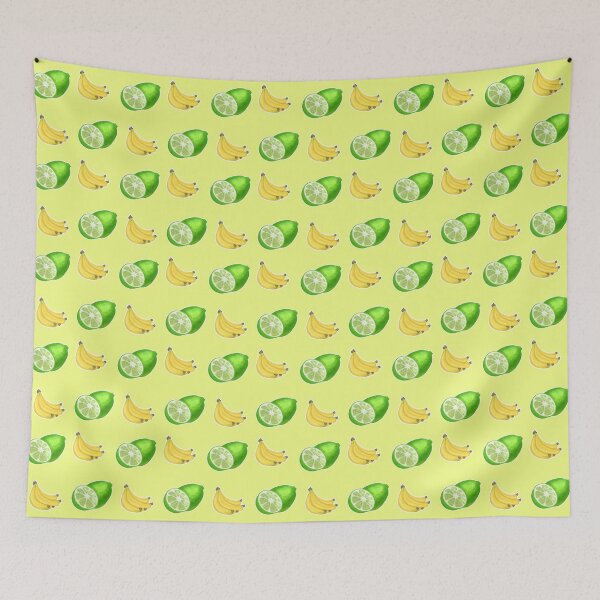 Item preview, Fruit Pattern: Limes & Bananas designed and sold by Percy Everett.
