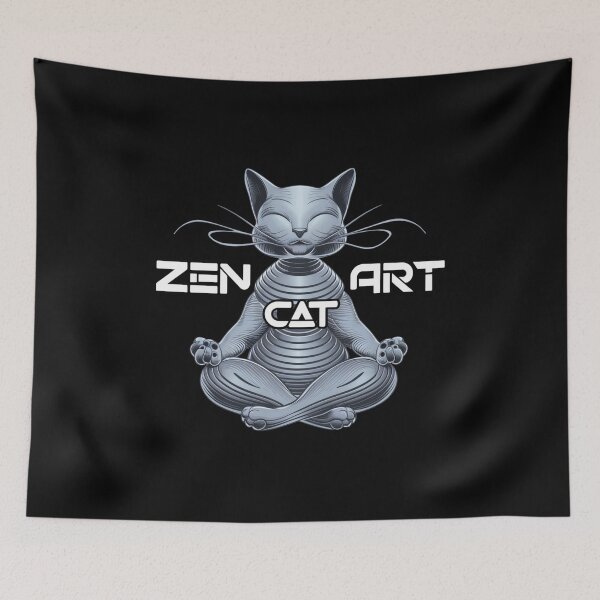 Item preview, Zen cat art designed and sold by cu-animals-te.