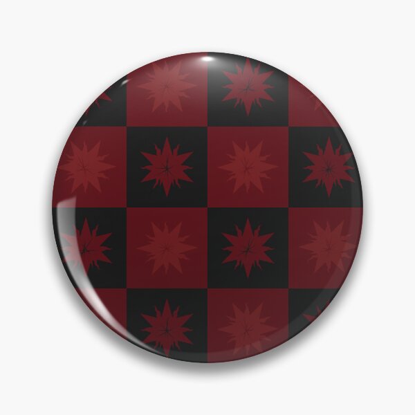 Item preview, Checker Starbursts Pattern - Black and Red designed and sold by Daniel Bevis Design.