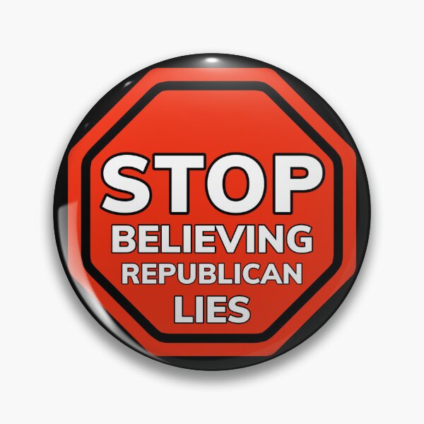Item preview, Stop believing Republican lies  designed and sold by Rachel the Artist .