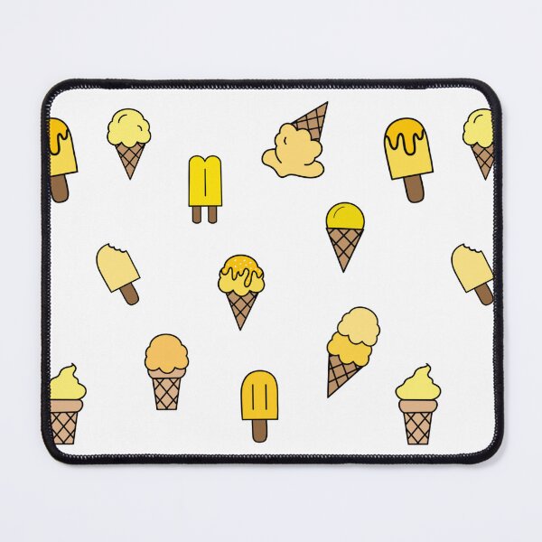 Item preview, Yellow Ice Cream Doodles designed and sold by SiriuslyShawni.