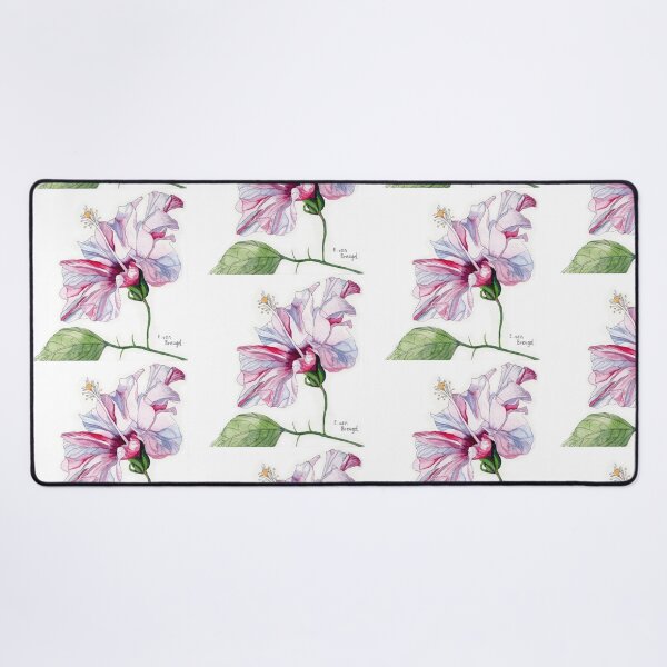 Item preview, Pink Hibiscus Flower in watercolor designed and sold by esvb.