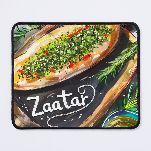 Item preview, Zaatar Delight: Savor the Aromatic, Herbaceous Flavors of Authentic Middle Eastern Manakeesh مناقيش زعتر زيت زيتون designed and sold by FUNqoosh.