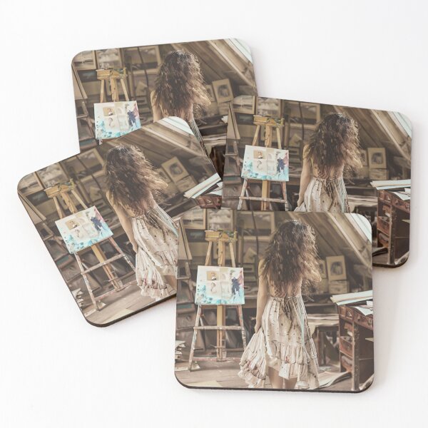Item preview, Woman and her Art designed and sold by catscaffeinated.