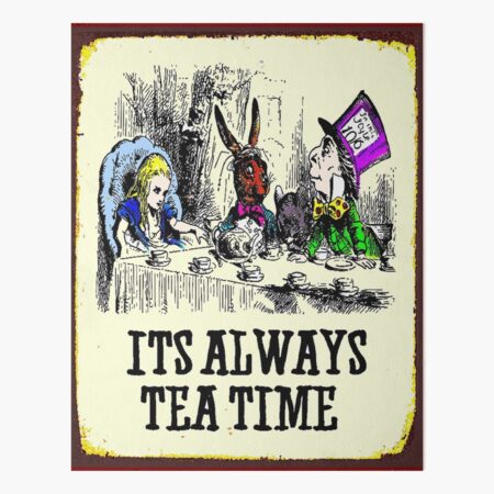 Alice in Wonderland Tea Party Vintage Art Print Poster 40x30cm (PDP 078)