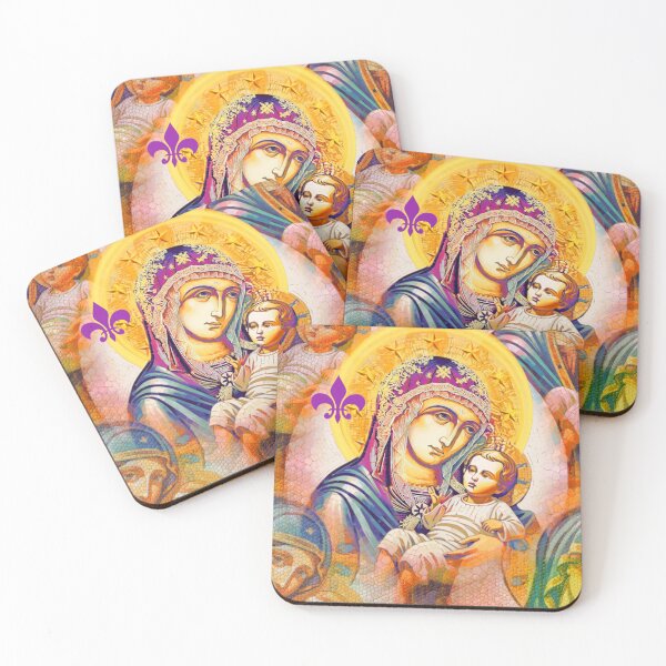 Item preview, Byzantine Icon of Mother Mary Holding Baby Jesus designed and sold by Sanctum Icons.